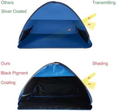Small Pop-up Head Tent Portable Beach Shade with Two Sand Bags, Mini Beach Tent Pet Shade for Dogs/Cats
