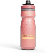 CamelBak Podium Chill Insulated 21oz Bike Water Bottle - Easy Squeeze Bottle - Fits Most Bike Cages, Coral Sunset