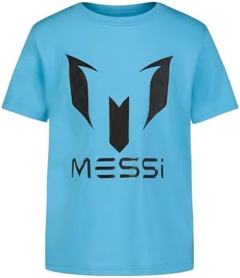 Boys' Lifestyle Short Sleeve T-Shirt, Slim-fit Logo Tee, Cotton Blend Fabric