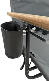 Ostrich Tommy "O" Midsize Face Down Backpack Beach Chair with Face Hole Portable Lounge Chair with Cup Holder Face Opening Lay Flat Tanning Chair with Armrests Face Down Reading, Gray