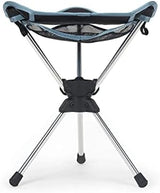 GRAND TRUNK Compass 360° Swivel Camping Stool – Ultra-Light, Foldable & Rotating Travel Chair – Compact & Durable for Outdoors, Hiking, and Fishing – Black