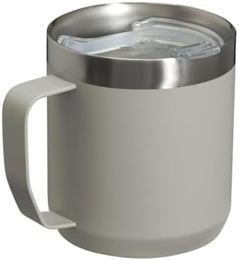 Stanley Stay-Hot Camp Mug 12 oz & 24 oz | Press Fit Drink Through Lid | Cup for Coffee, Tea and Drinks | Insulated Stainless Steel Coffee Mug | BPA-Free