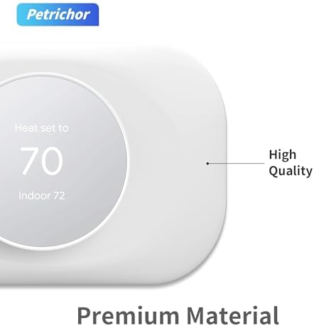 Petrichor Nest Thermostat Wall Plate - Compatible With Google Nest 2020 - Trim Kit, Cover Accessory for Easy Installation (2 Pack White)