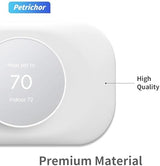 Petrichor Nest Thermostat Wall Plate - Compatible With Google Nest 2020 - Trim Kit, Cover Accessory for Easy Installation (2 Pack White)