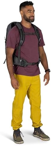 Osprey Talon 22L Men's Lightweight Hiking Backpack with Hipbelt, Phantom Grey/Dark Charcoal