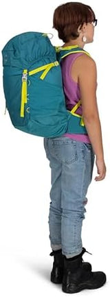 Osprey Jet 28L Kid's Hiking Backpack, Green Canopy