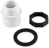 Camco 20784 Low Profile Washing Machine Drain Pan with PVC Fitting, 30 ½-Inch x 34 ½-Inch, Graphite - Protects Your Floors from Washing Machine Leaks - Easy to Use