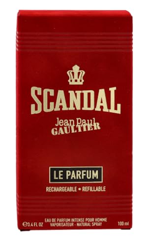 Jean Paul Gaultier Scandal Le Eau de Parfum Intense Refillable Spray for Men, 3.4 Ounce