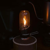 Fire-Maple Orange Camping Lantern Glass, Steel & Aluminum | Propane or Isobutane Fuel Canister Beautiful Lights | NO Mantles Needed | Propane Lanterns for Camping, Emergency Essential