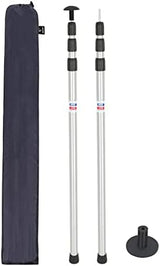REDCAMP Aluminum Adjustable Camping Tarp Poles, Set of 2, 90" Telescoping Lightweight Tent Poles for Shelter, Hammock Rain Fly, Awning