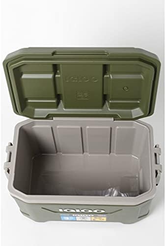 Igloo 60367 Sportsman Latitude 52 Cooler Box, Approx. 11.2 gal (49 L), Sportsman, Latitude, Outdoor, Camping, Leisure, Fishing, Green