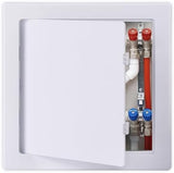 Suteck Plastic Access Panel for Drywall Ceiling 12 x 12 Inch Reinforced Plumbing Wall Access Doors Removable Hinged White