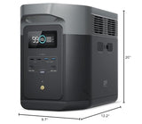 EF ECOFLOW Portable Power Station DELTA 2 Max, 2400W LFP Solar Generator, Full Charge in 1 Hr, 2048Wh Solar Powered Generator for Home Backup(Solar Panel Optional)