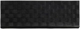 Indoor/Outdoor Hose-Wash Square Edge Design Non-Slip Rubber 10" x 30" Modern Stair Treads for Stairs, Garage, Patio, 5 Pack, Ridged Black