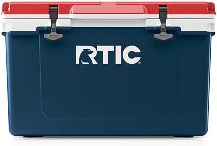 RTIC Ultra-Light 52 Quart Hard Cooler Insulated Portable Ice Chest Box for Beach, Drink, Beverage, Camping, Picnic, Fishing, Boat, Barbecue, 30% Lighter Than Rotomolded Coolers