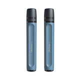 LifeStraw Peak Series - Personal Water Filter Straw for Backup Filtration, Emergency, Survival, and Ultralight Hydration, Mountain Blue, 2 Pack