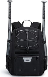 Youth Baseball Bag, Softball Bag for Girls & Boys, Kids Tball Backpack with Shoes Compartment