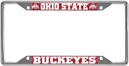 FANMATS NCAA Chrome Metal License Plate Frame