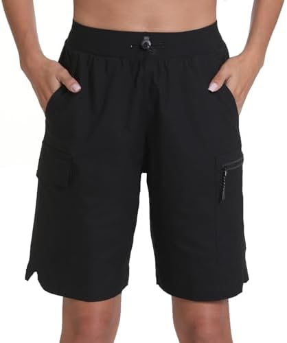 Women's Hiking Cargo Shorts Quick Dry Lightweight Shorts for Travel Athletic