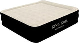 King Koil Premium California King Size Air Mattress with Built-in High-Speed Pump Best for Home, Camping & Guests, 20" Double High Airbed Adjustable Blow Up Mattress, Waterproof, 1-Year Warranty