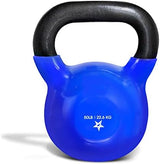 Yes4All 5-65lbs Kettlebells Vinyl Coated Cast Iron for Dumbbell Weights Exercises, Gym, Fitness, Full Body Workout Equipment Push up, Grip and Strength Training