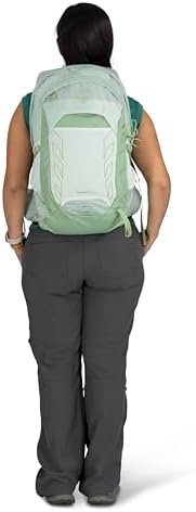 Osprey Tempest 22L Women's Lightweight Hiking Backpack with Hipbelt, Frosty Mint Green/Botanica
