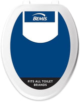BEMIS 170 000 Toilet Seat, ELONGATED, Plastic, White
