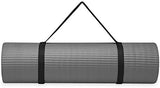 Gaiam Essentials Thick Yoga Mat Fitness & Exercise Mat with Easy-Cinch Yoga Mat Carrier Strap, 72"L x 24"W x 2/5 Inch Thick