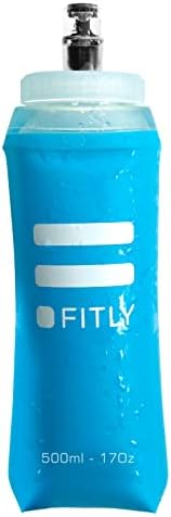 Soft Flask - Shrink As You Drink Soft Water Bottle for Hydration Pack - Folding Water Bottle Ideal for Running, Hiking, Cycling, Climbing & Rigorous Activity