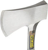 Estwing Sportsman's Axe - 14" Camping Hatchet with Forged Steel Construction & Genuine Leather Grip - E24A