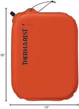 Therm-a-Rest Lite Seat Ultralight Inflatable Seat Cushion, Orange, Polyester, 13 x 16 Inches