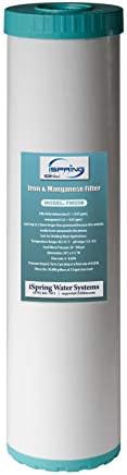 iSpring Whole House Water Filter Cartridge, Iron & Manganese Reducing Water Filter Whole House, 4.5" x 20", Model: FM25B