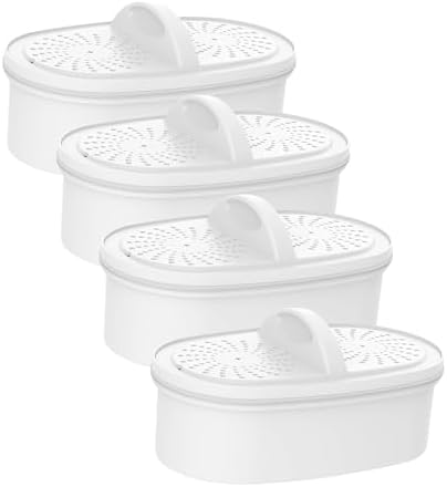 Replacement for All Waterdrop Pitcher and Dispenser Filtration Systems, Fits Waterdrop WD-PF-01A Plus, Reduces PFAS, PFOA/PFOS, Chlorine, Last Up to 200 Gallons (Pack of 4), AQUA CREST