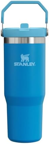 Stanley IceFlow Stainless Steel Tumbler - Vacuum Insulated Water Bottle for Home, Office or Car Reusable Cup with Straw Leak Resistant Flip Cold for 12 Hours or Iced for 2 Days, Azure, 30 OZ / 0.89 L