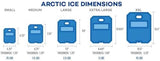 Arctic Ice Chillin' Brew Series Long Lasting Reusable Ice Pack - Freezes at 28° Fahrenheit - Designed to Keep Beverages Colder Than Ice