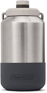 Coleman Pro Heavy-Duty Insulated Gallon Water Jug Leakproof Portable Jug for Rugged Outdoor Use & Jobsites Durable Steel with Anchor Point for Ultimate Portability