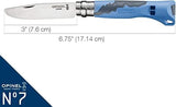 Opinel Outdoor Junior No. 07 Stainless Steel Folding Knife with Safety Rounded Tip, Integrated Whistle, Made in France
