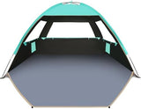 Gorich Beach Tent Sun Shelter for 3/4-5/6-7/8-10 Person with UPF 50＋ UV Protection, Lightweight & Easy Setup Beach Shade Canopy, Portable Beach Shade Tent Beach Cabana