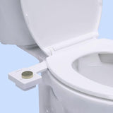 TUSHY Fresh Bidet: Ultra Slim Toilet Seat Attachment (Non-Electric Self-Cleaning Hygienic Nozzle) Easy DIY Install <10 Min (Adjustable Water Pressure Control), Matte Brass Knob
