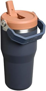 Stanley IceFlow 2.0 Flip Straw Tumbler with Handle 20 oz | Twist On Lid and Flip Up Straw | Leak Resistant Water Bottle | Insulated Stainless Steel | BPA-Free | Twilight