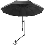 UPF 50+ Beach Umbrella with Adjustable Universal Clamp
