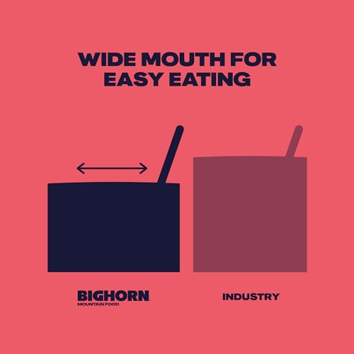 BIGHORN Mountain Food Spicy Mexican Birria and Rice - freeze dried meals for backpacking food - dehydrated camping food for backpacking meal - just add water - great taste - 2 servings