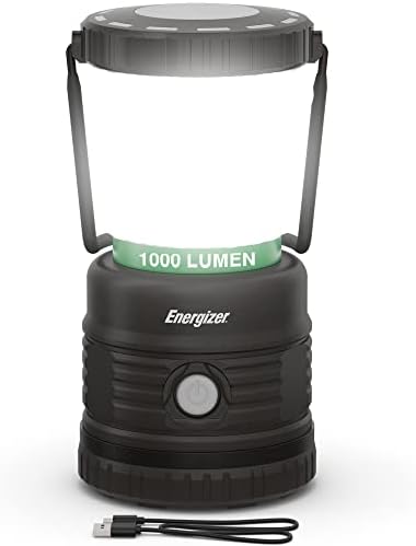 ENERGIZER LED Camping Lantern X1000, Bright and Rugged Tent Light, Water Resistant Lantern for Camping, Hiking, Fishing, Emergency (USB Cable Included)