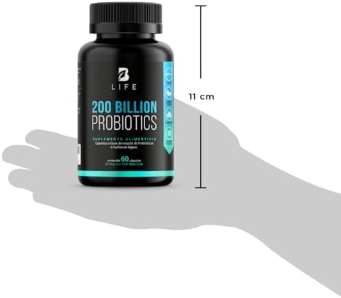 200 Billones de Probióticos 11 diferentes Cepas. 60 cápsulas de 500 mg. Cápsulas con tecnología DRcaps®. Ingredientes naturales. 200 Billion Probiotics Platinum B Life.