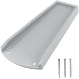 Splash Blocks for Gutters Downspouts, 24" Downspout Extensions for Rain Water Drainage, Thickened Gutter Splash Guard with Fixing Piles(1 Pack, Gray)