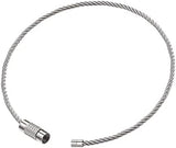 Pawfly 5 Inch/10 Inch Wire Keychain Cable Large Stainless Steel Key Ring Loop Holder, 20/50/100 Pack