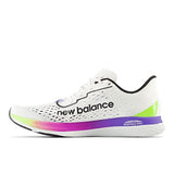 New Balance Women's FuelCell SuperComp Pacer V1 Running Shoe, White/Electric Indigo/Thirty Watt, 8.5 Wide