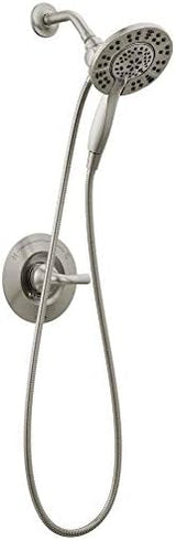 DELTA 142840-SP-I Arvo Tub Shower, SpotShield Brushed Nickel