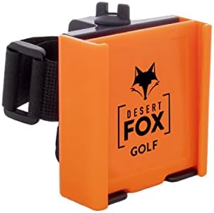 DESERT FOX GOLF Phone Caddy – Adjustable Golf Cart Phone Holder with Secure Strap for Hands-Free GPS & Golf Apps – Universal Fit