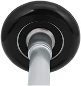 XiKe 10 Pack Black 2" Nylon Garage Door Roller 4" Stem, Quiet/Durable and High Load, Use 6200-2RS Double Seals Precision Bearings.